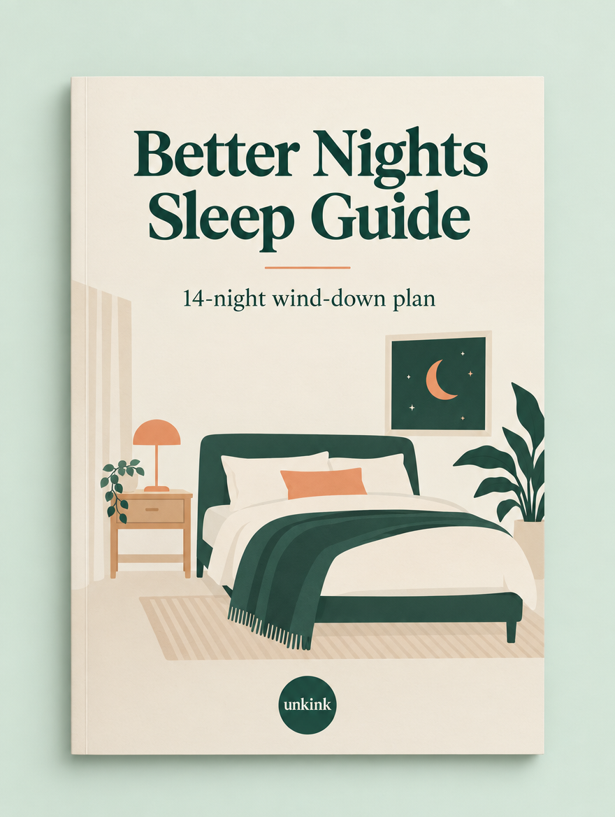 Guide cover mockup: Sleep